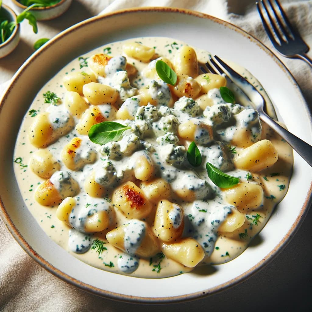 Gnocchi mit Gorgonzola-Sahnesauce