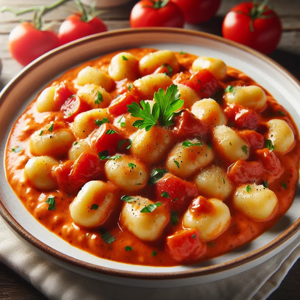 Gnocchi mit Tomaten-Sahnesauce