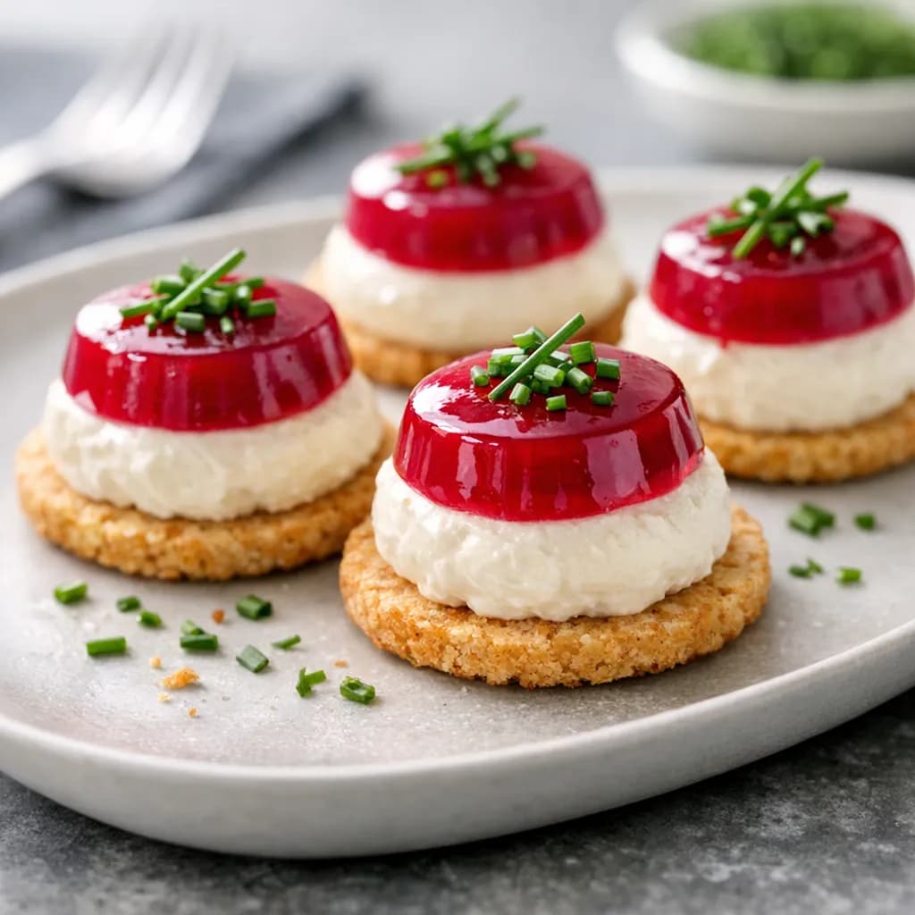 Goat Cheese Mousse with Beetroot Gelée