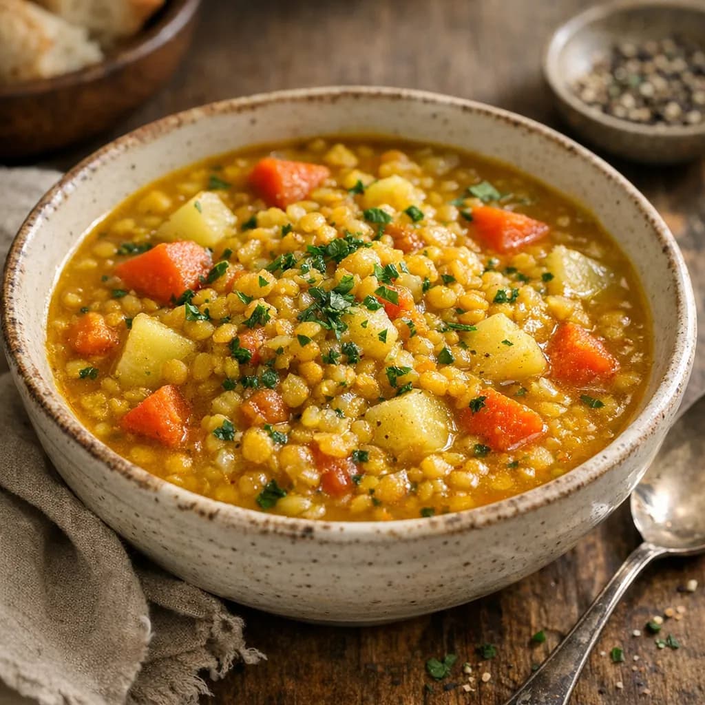 Golden Lentil & Vegetable Stew