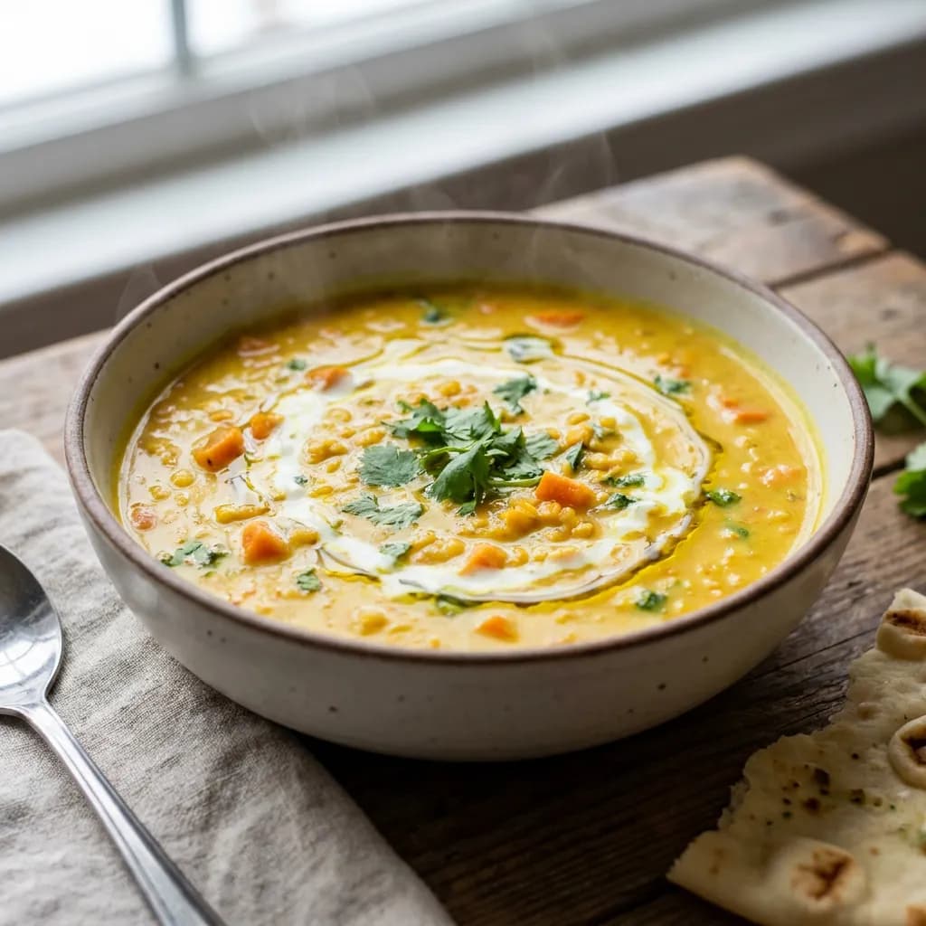 Golden Turmeric Milk Lentil Soup