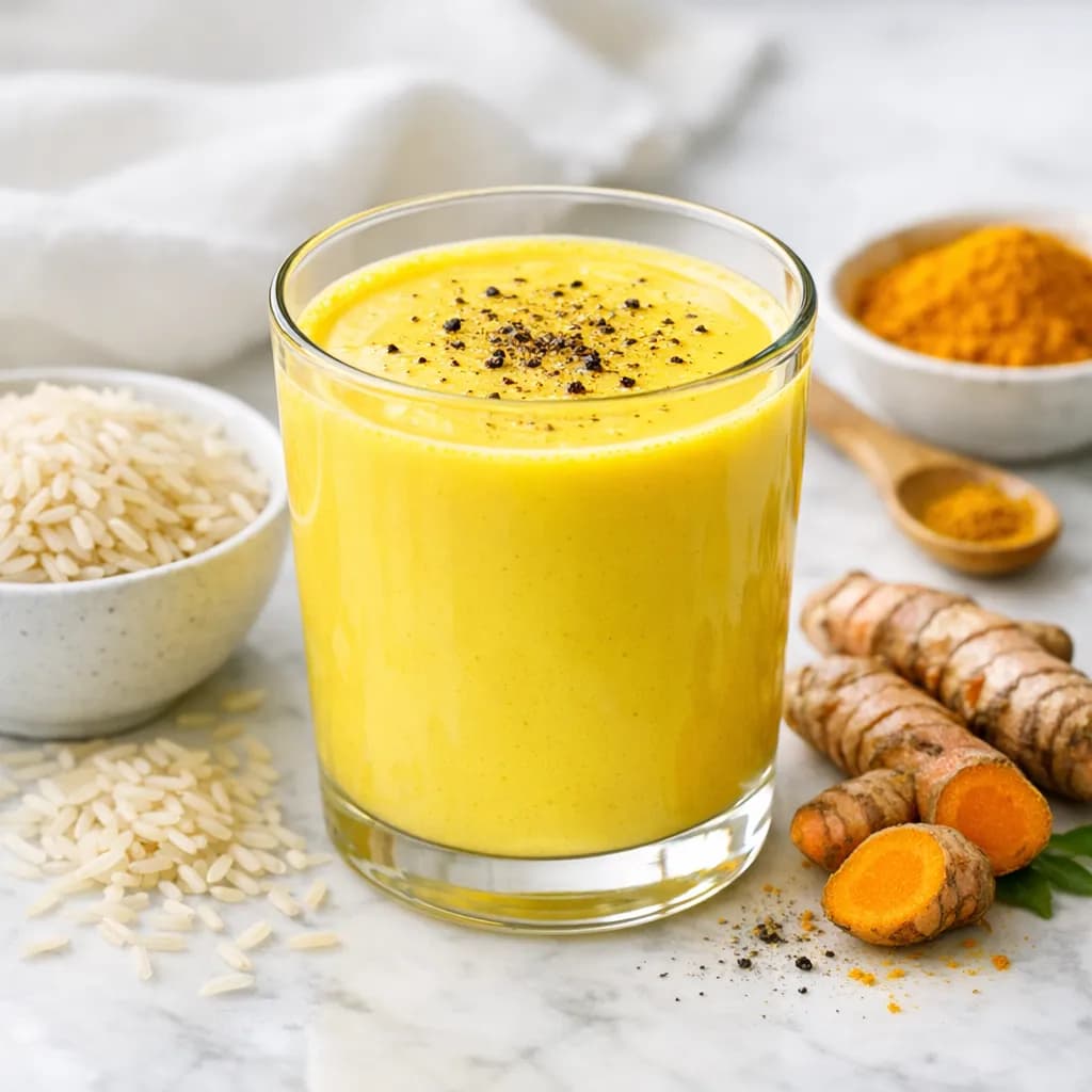 Golden Turmeric Rice Starch Milk