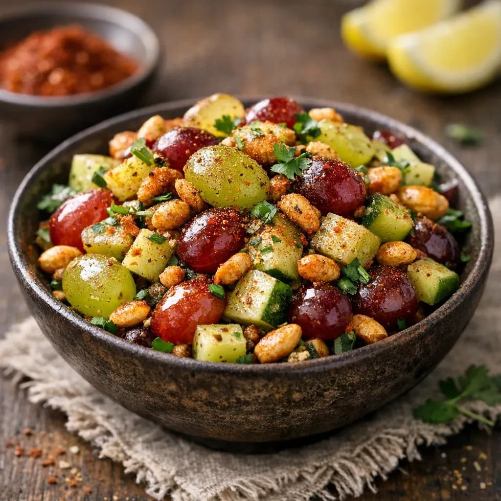 Grape, Cucumber & Peanut Chaat