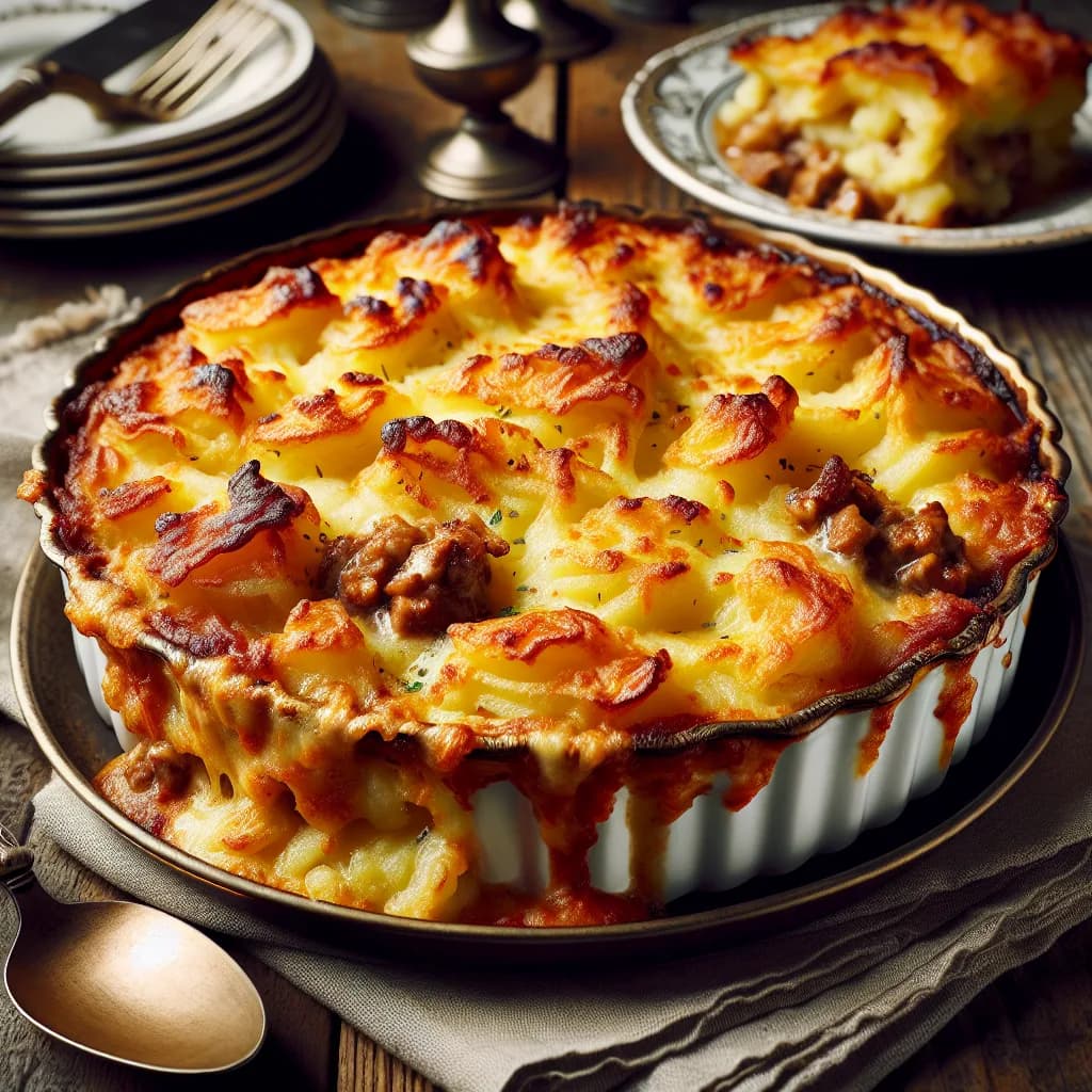 Gratin dauphinois à la viande