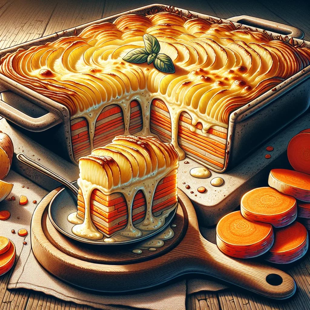 Gratin dauphinois aux carottes