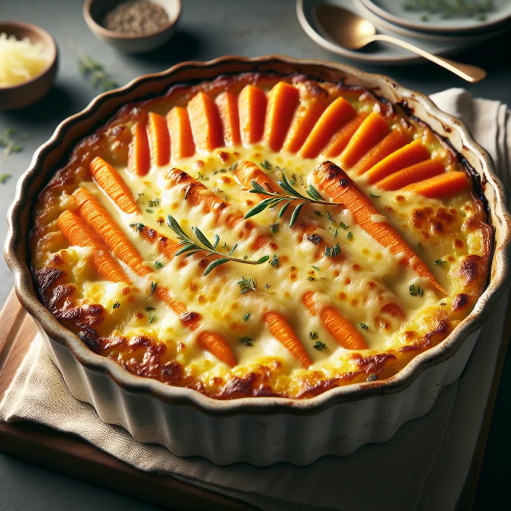 Gratin de Carottes et Gruyère
