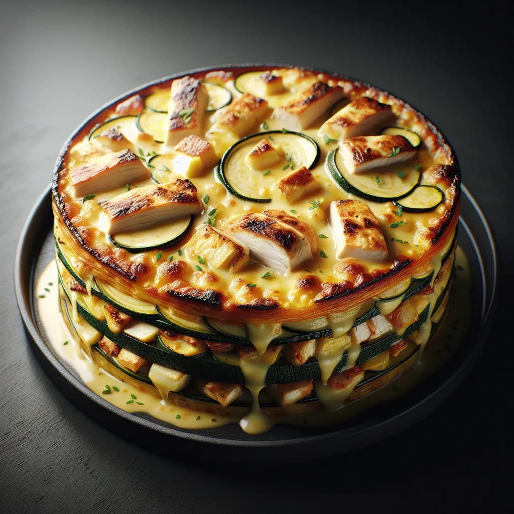 Gratin de Poulet et Courgettes
