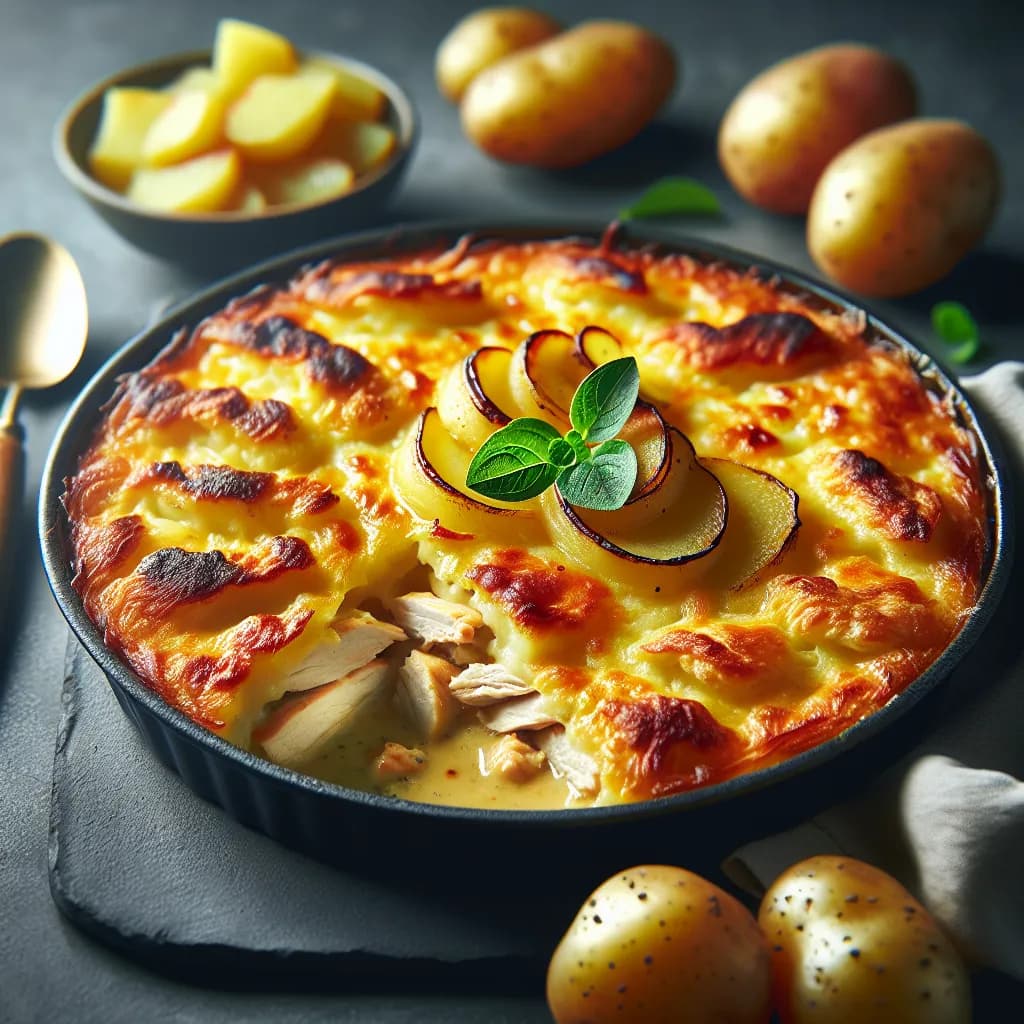 Gratin de Poulet et Pommes de Terre