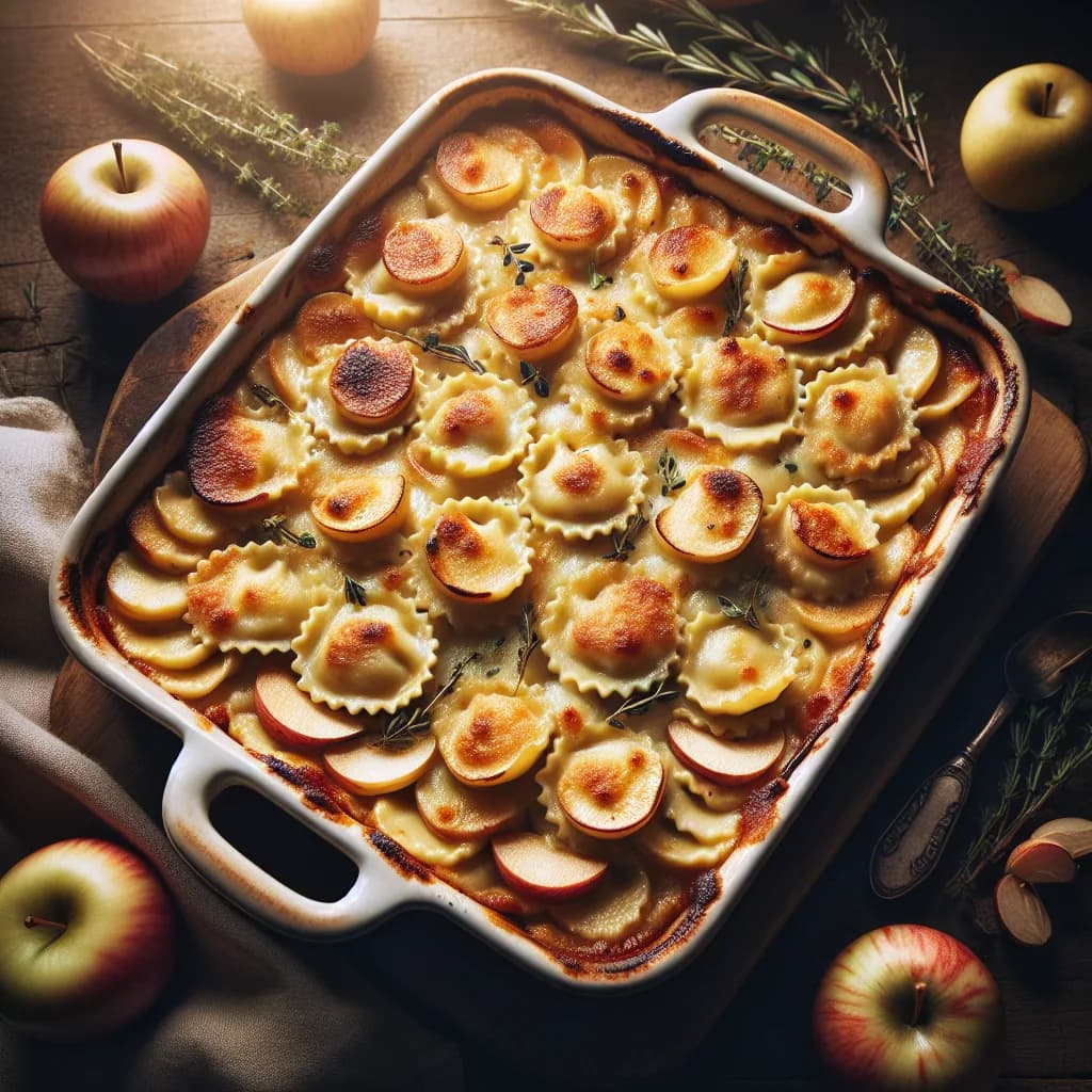 Gratin de Ravioles aux Pommes
