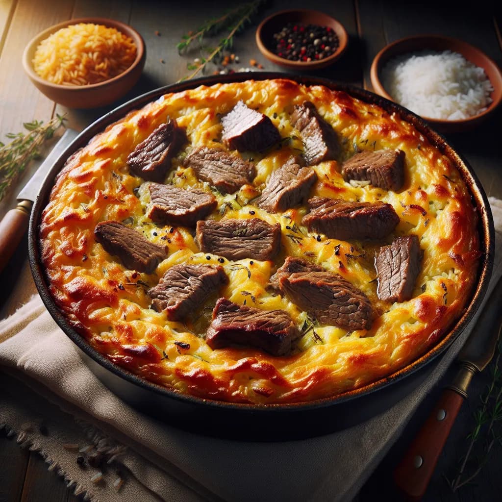 Gratin de Riz et Boeuf