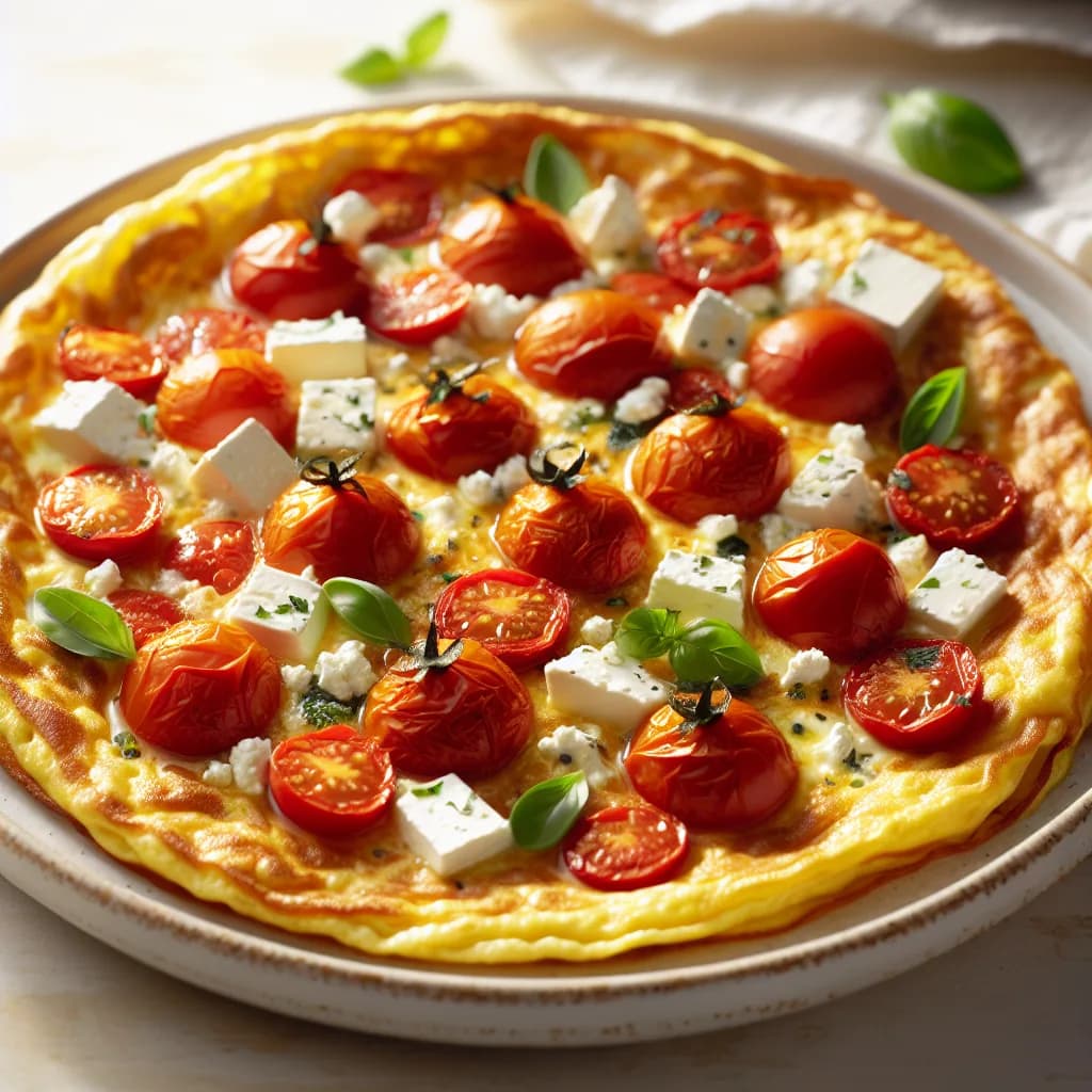 Greek Feta and Tomato Omelette