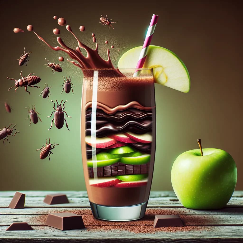 Green Apple Chocolate Bug Smoothie