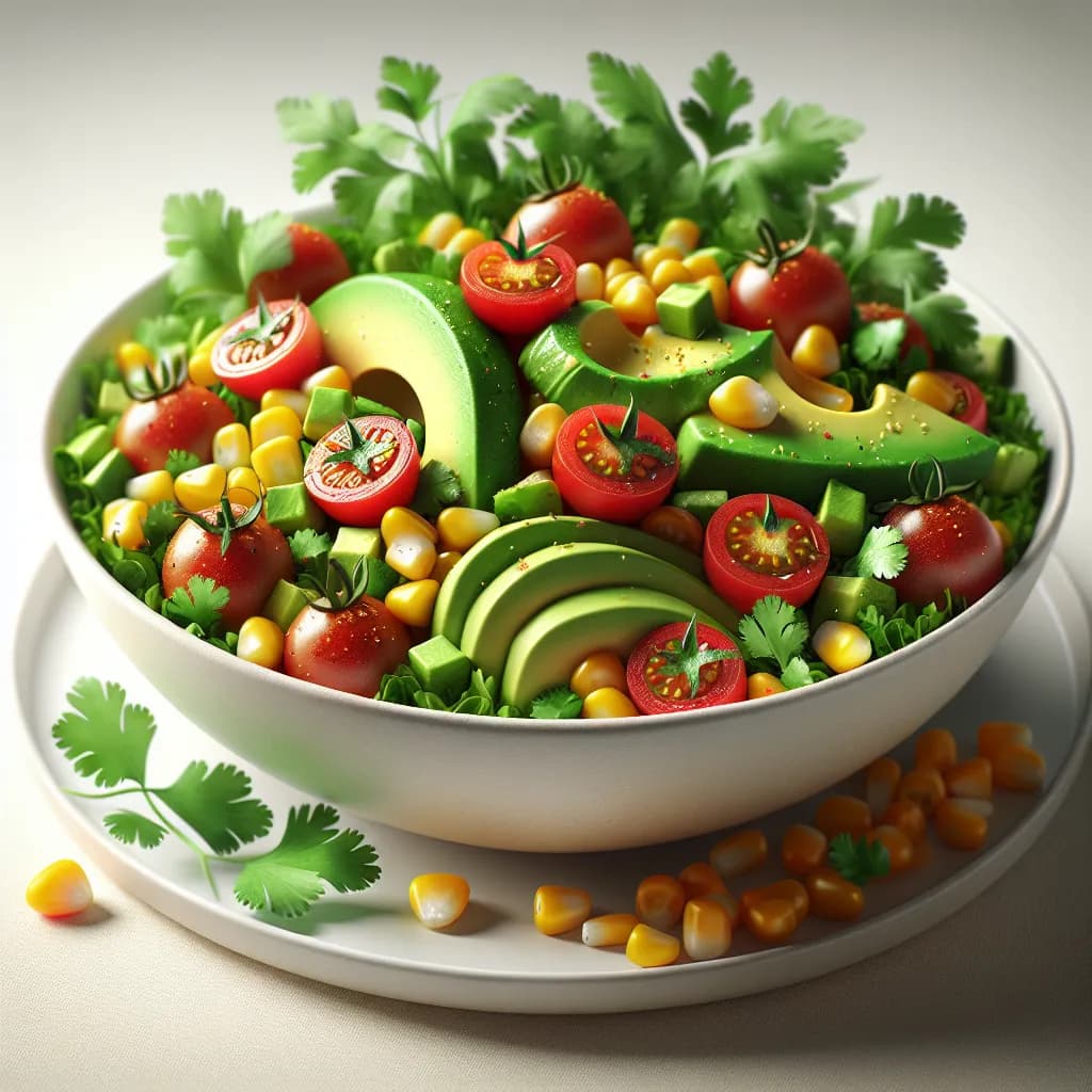 Green Corn Salad with Avocado