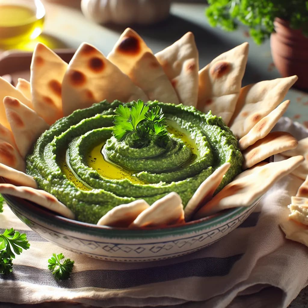 Green Hummus with Spinach