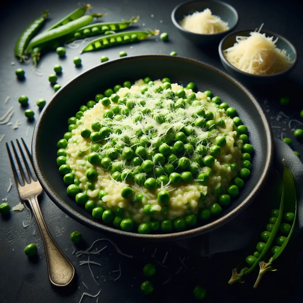 Green Peas Risotto