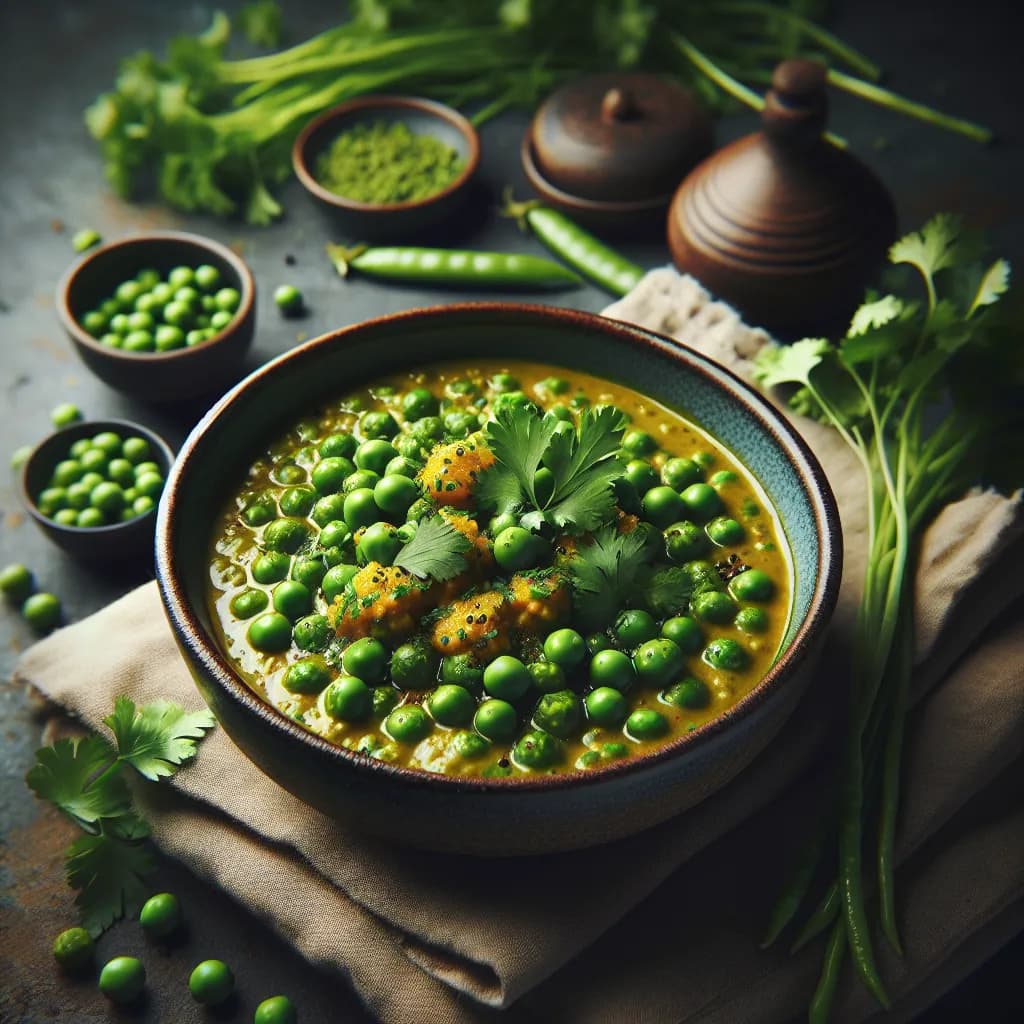 Green Peas and Chukkakura Curry