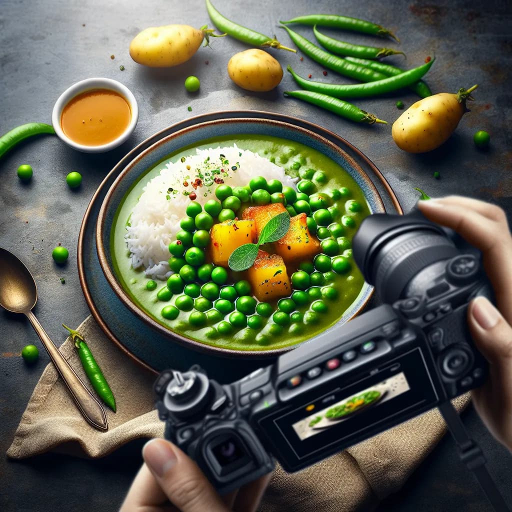 Green Peas and Potato Curry