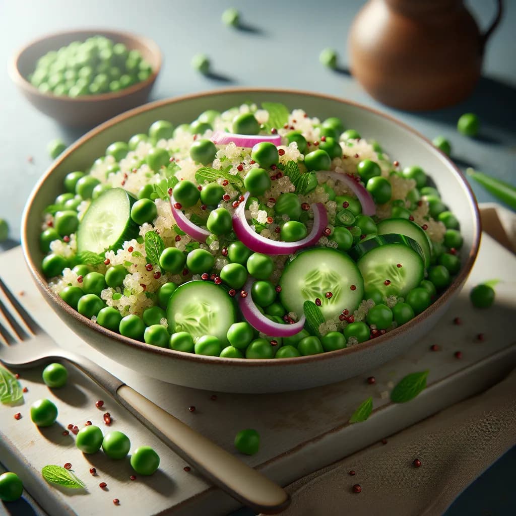 Green Peas and Quinoa Salad