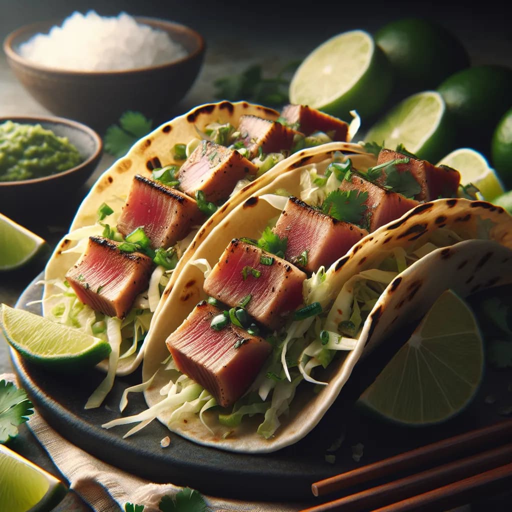 Grilled Ahi Tuna Tacos