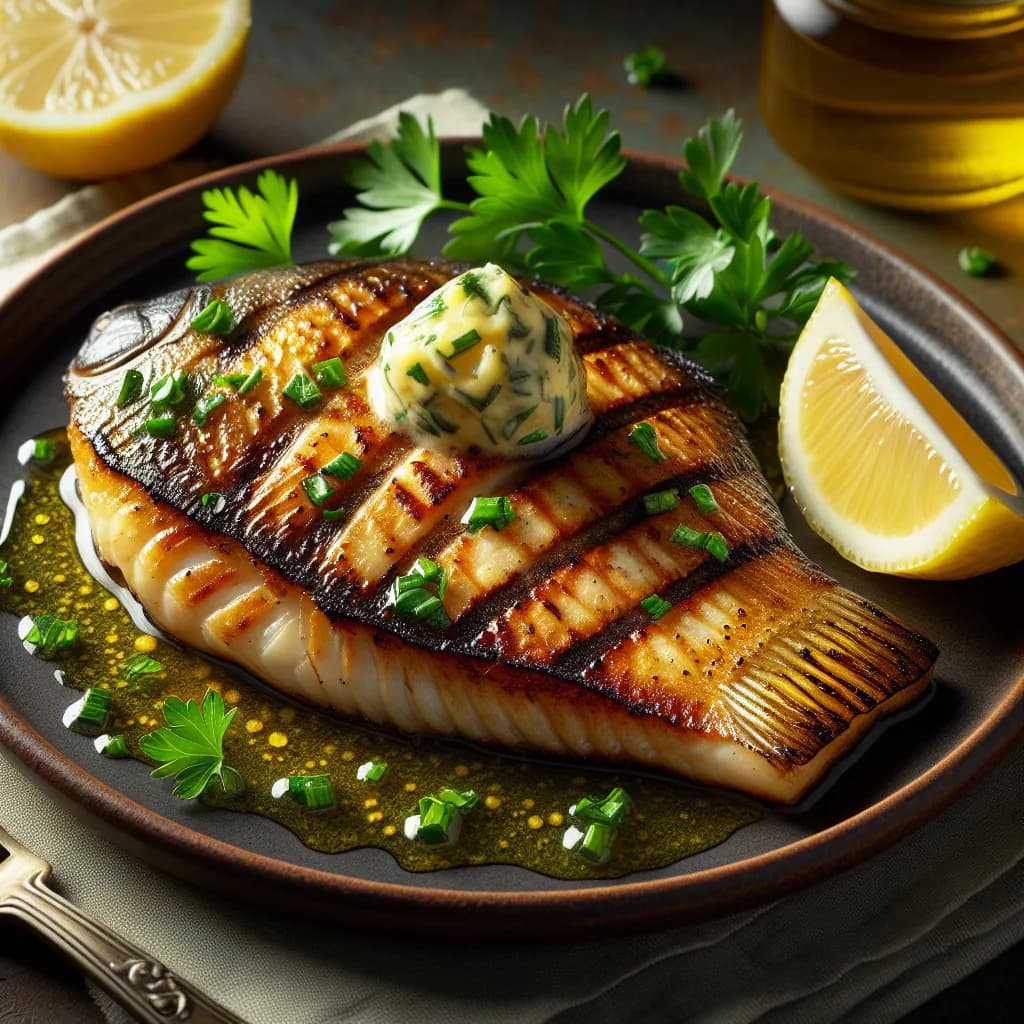 Grilled Bluegill with Lemon Herb Butter