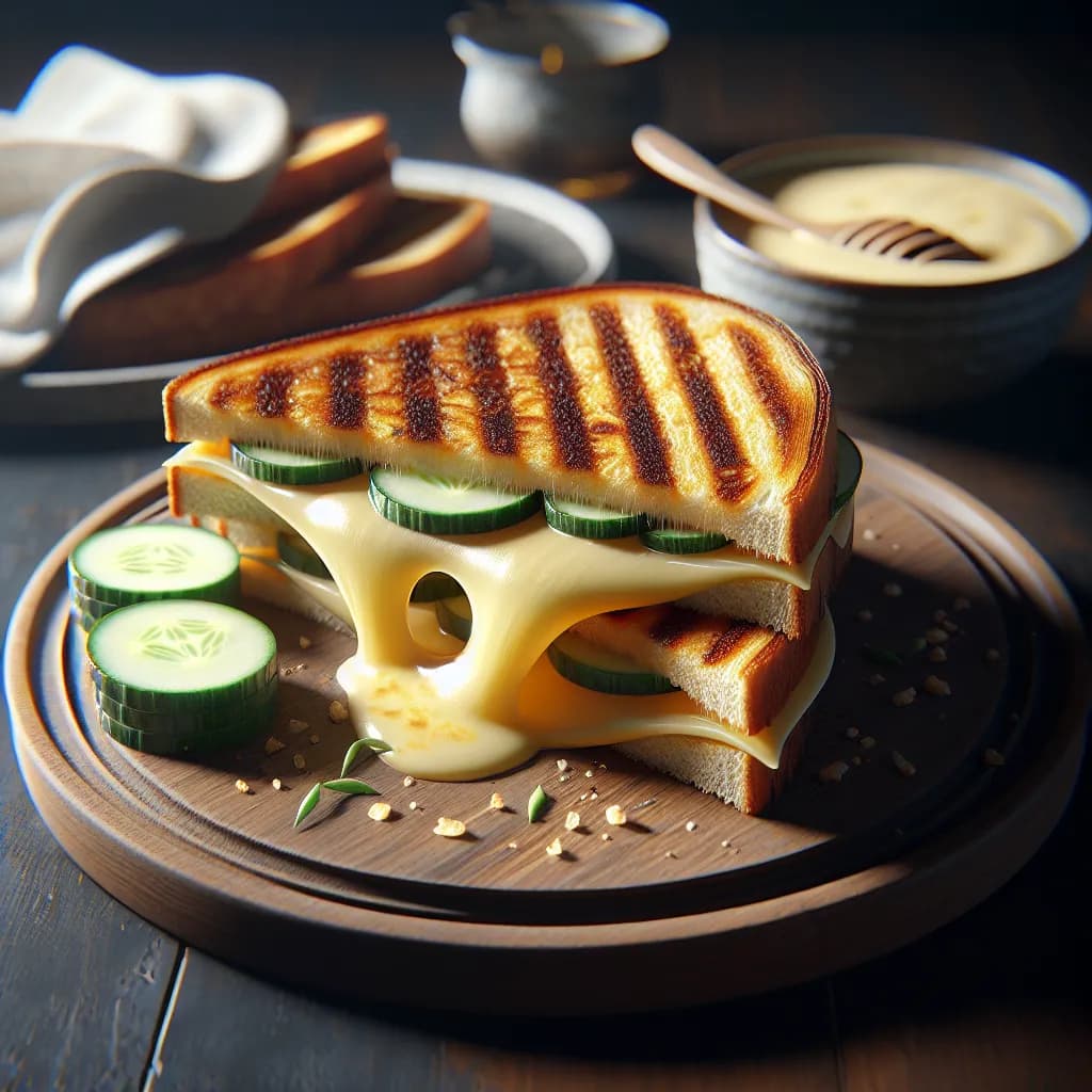 Grilled Cheese and Cucumber Sandwich
