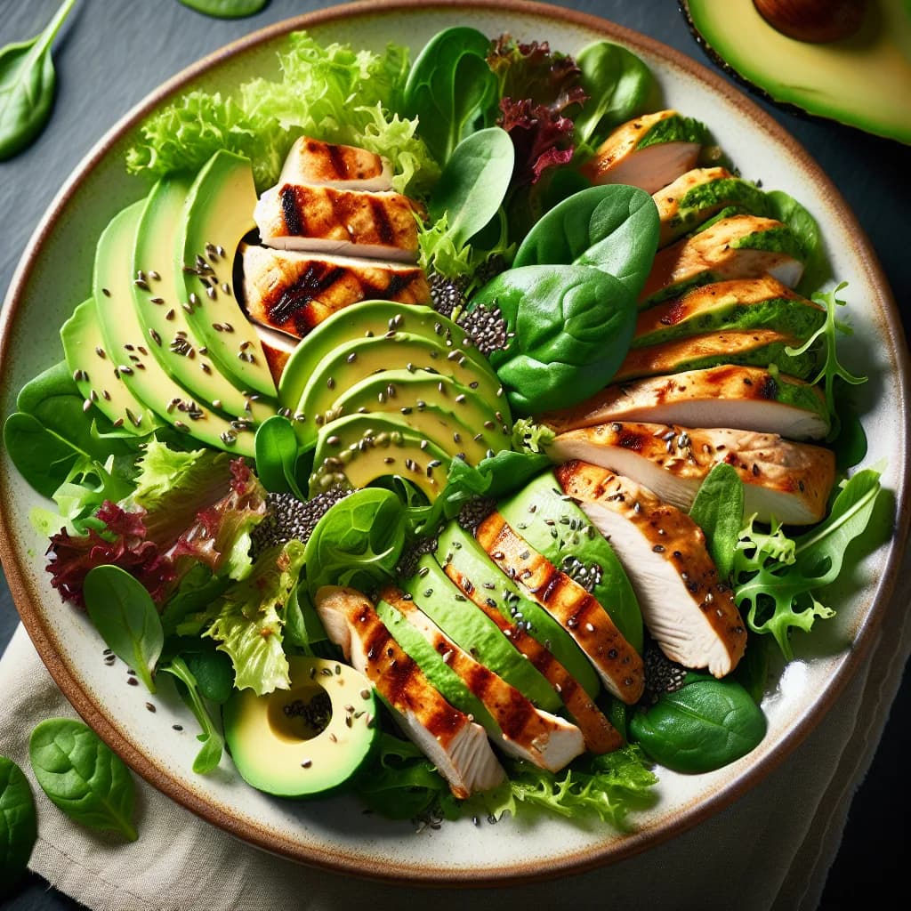 Grilled Chicken Avocado Salad