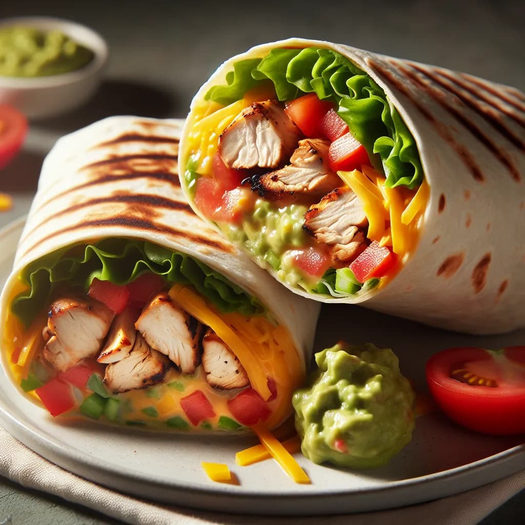 Grilled Chicken Burrito Wrap