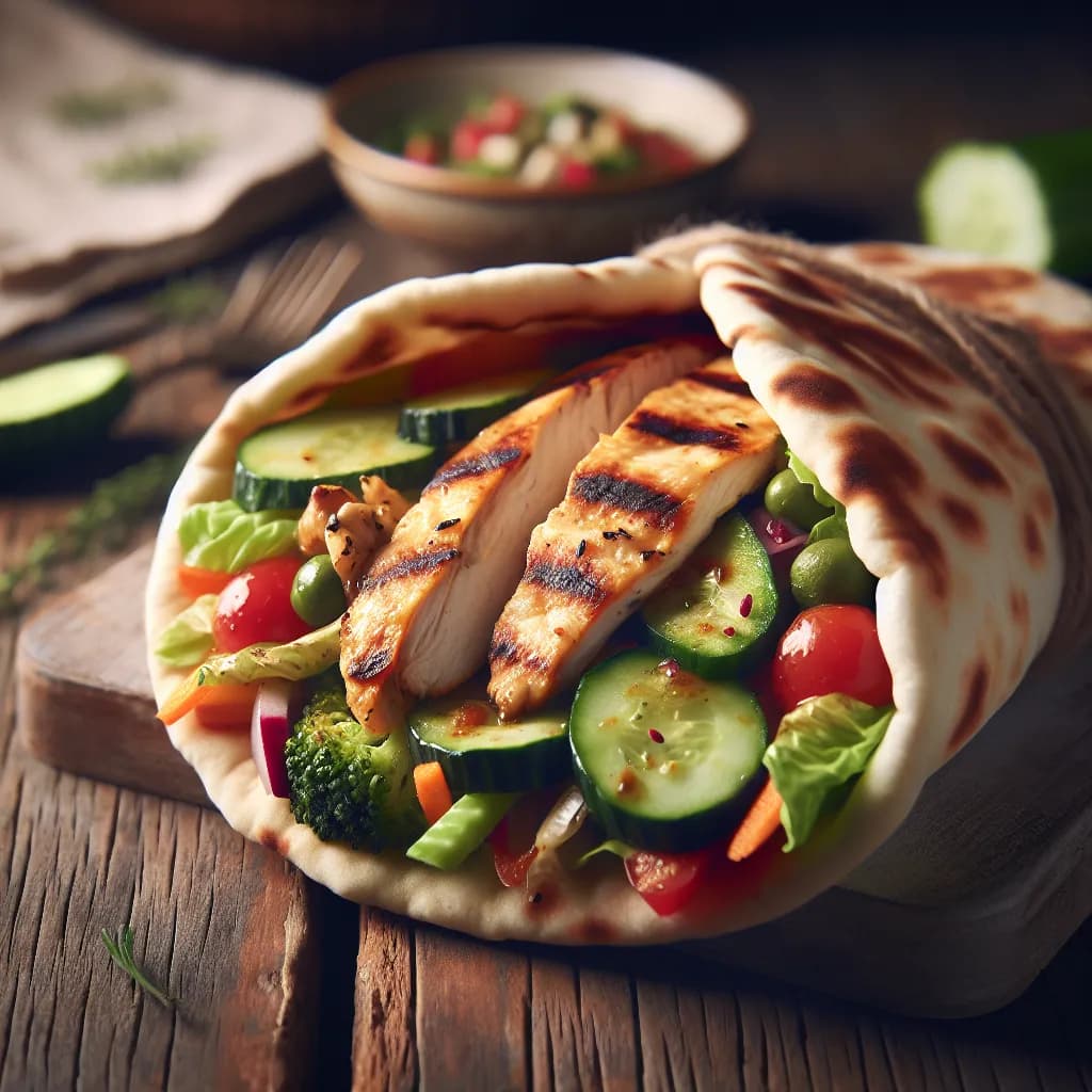Grilled Chicken Pita Pockets
