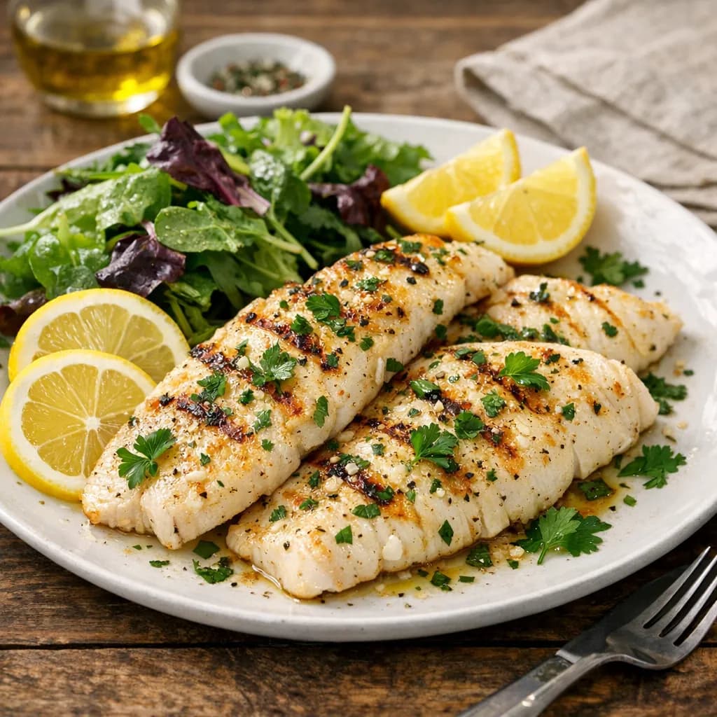 Grilled Lemon Herb Fish Fillets