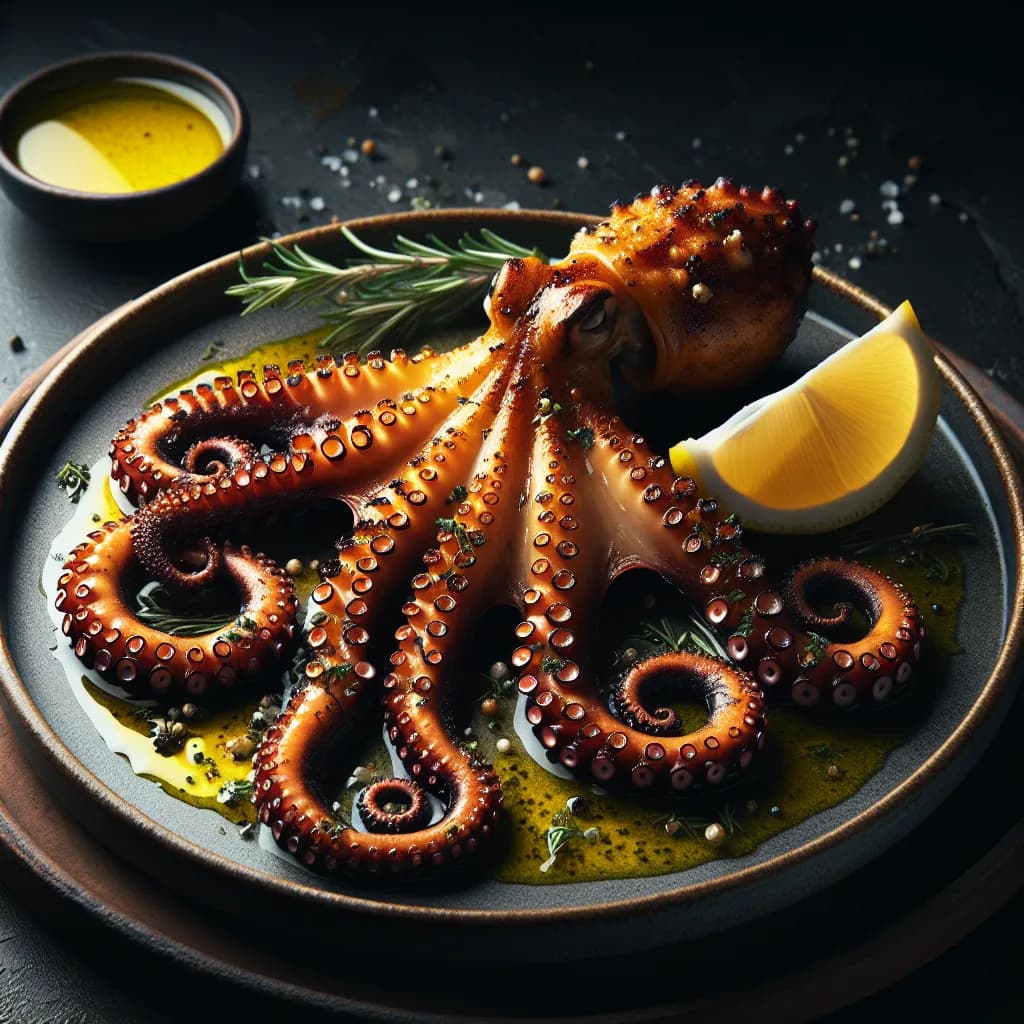Grilled Octopus with Lemon and Herbs