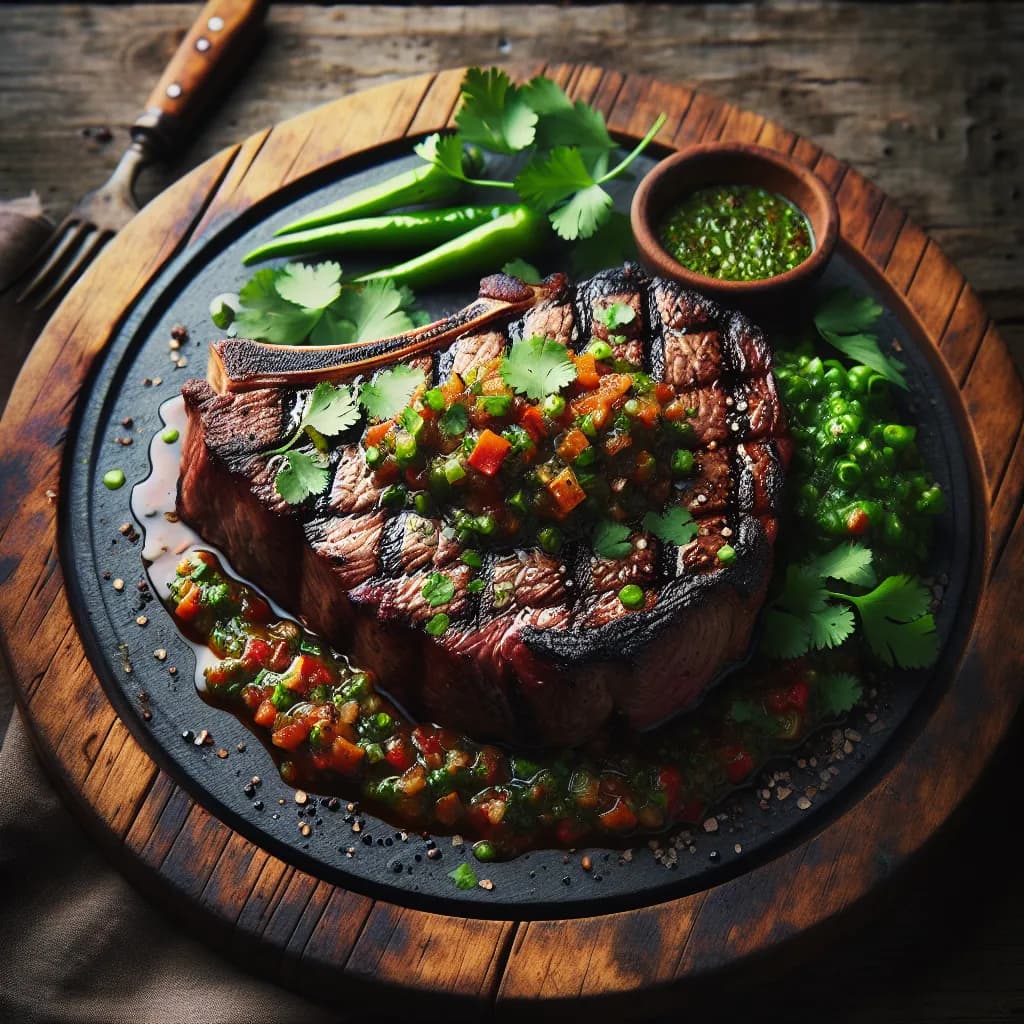 Grilled Porterhouse Steak with Sofrito