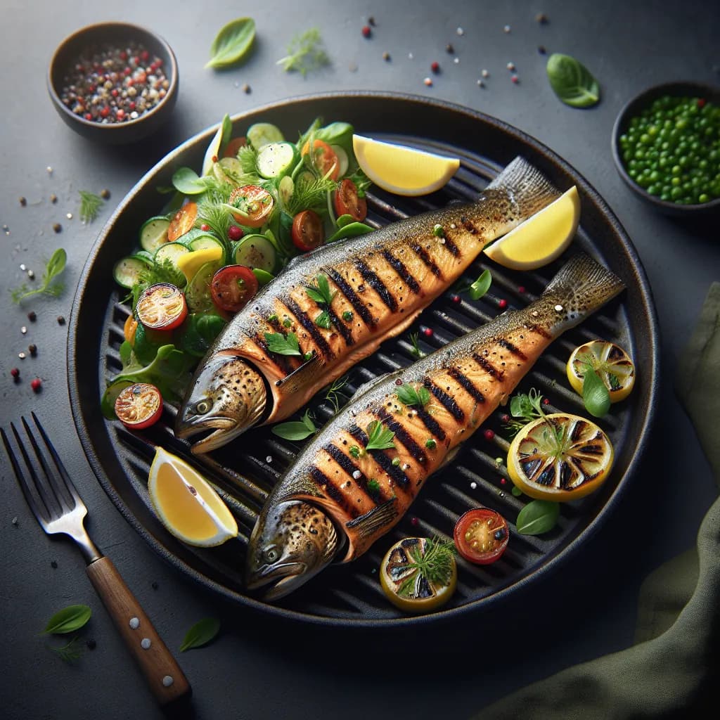 Grilled Trout with Herb Marinade