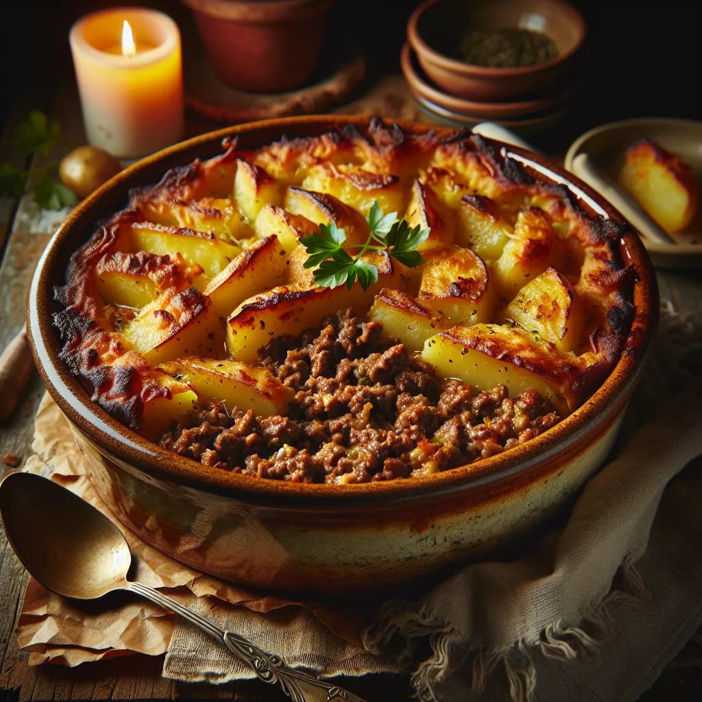 Ground Beef and Potato Casserole