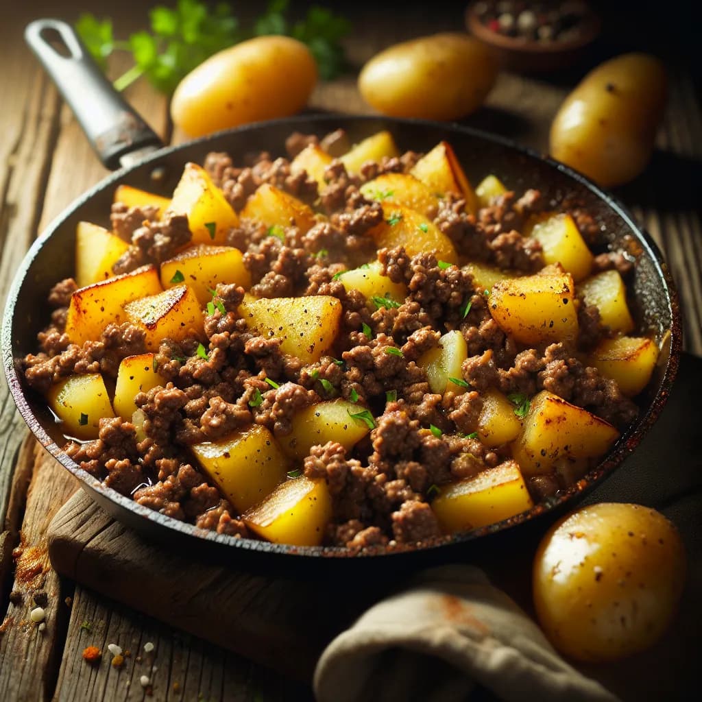 Ground Beef and Potato Skillet