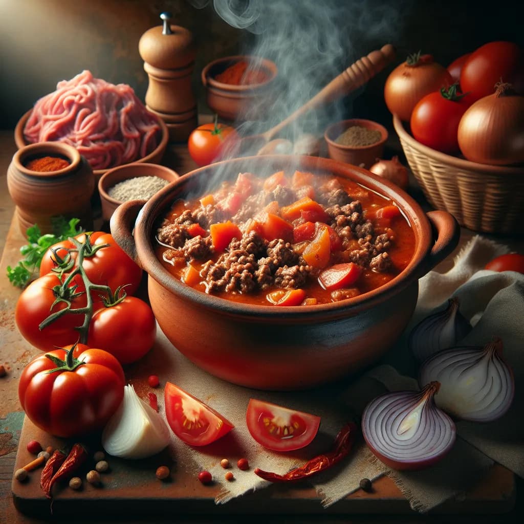 Ground Beef and Tomato Stew