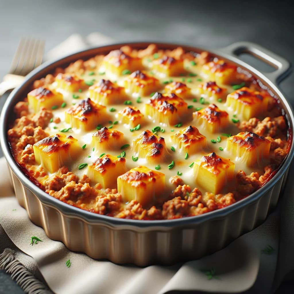 Ground Pork and Potato Casserole