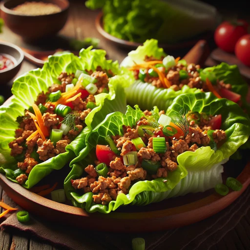 Ground Turkey Lettuce Wraps
