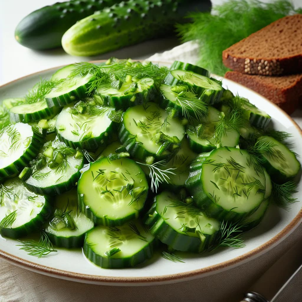 Gurkensalat mit Dill