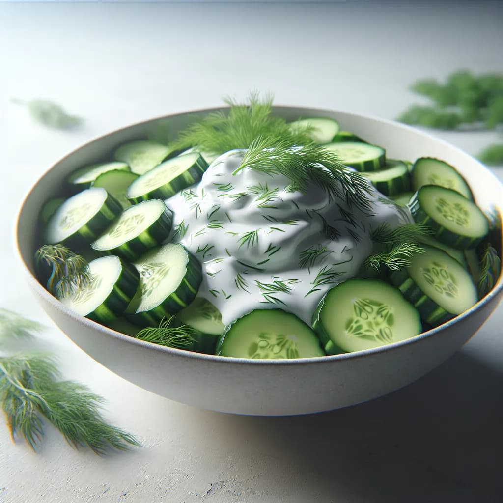 Gurkensalat mit Dill