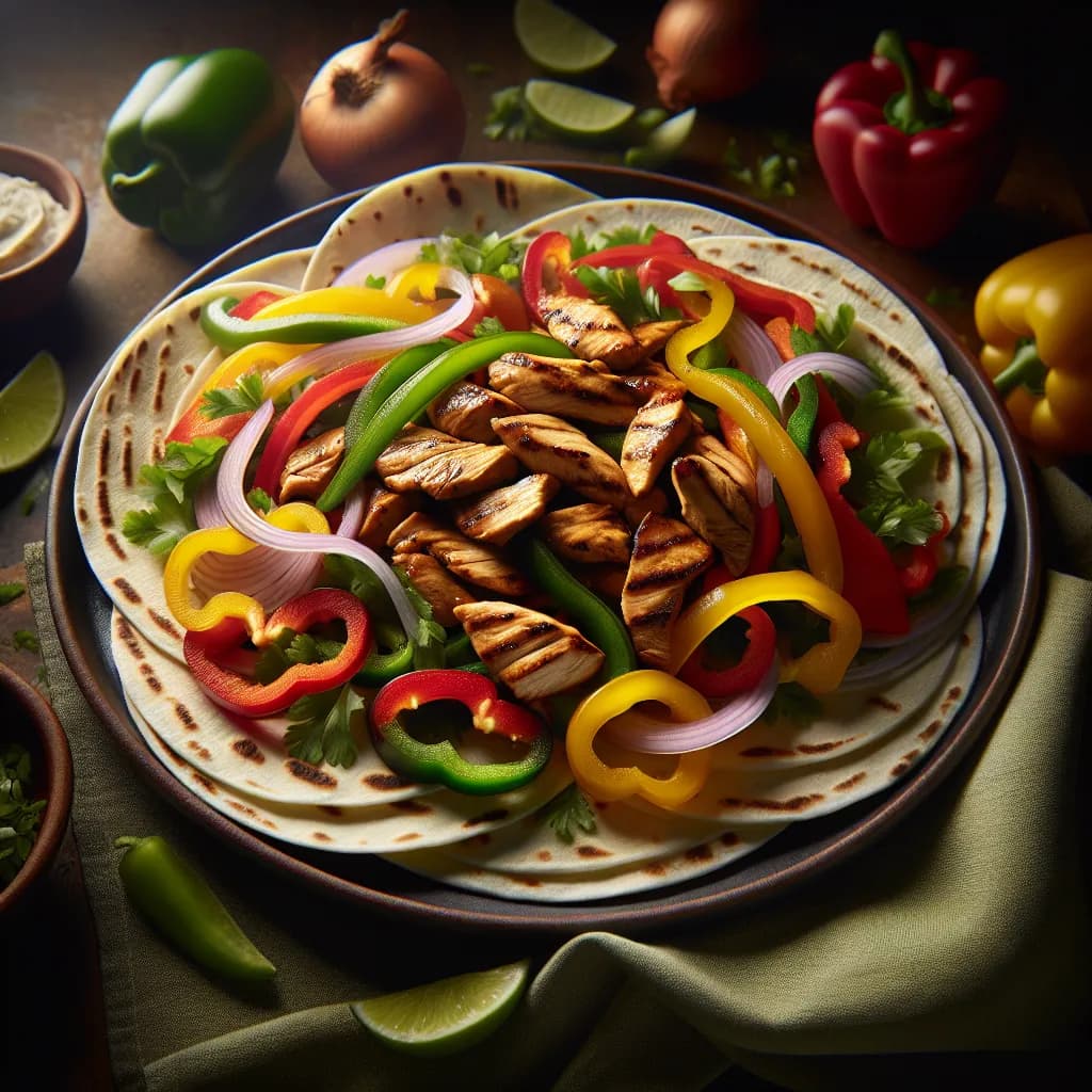 Hähnchen Fajitas