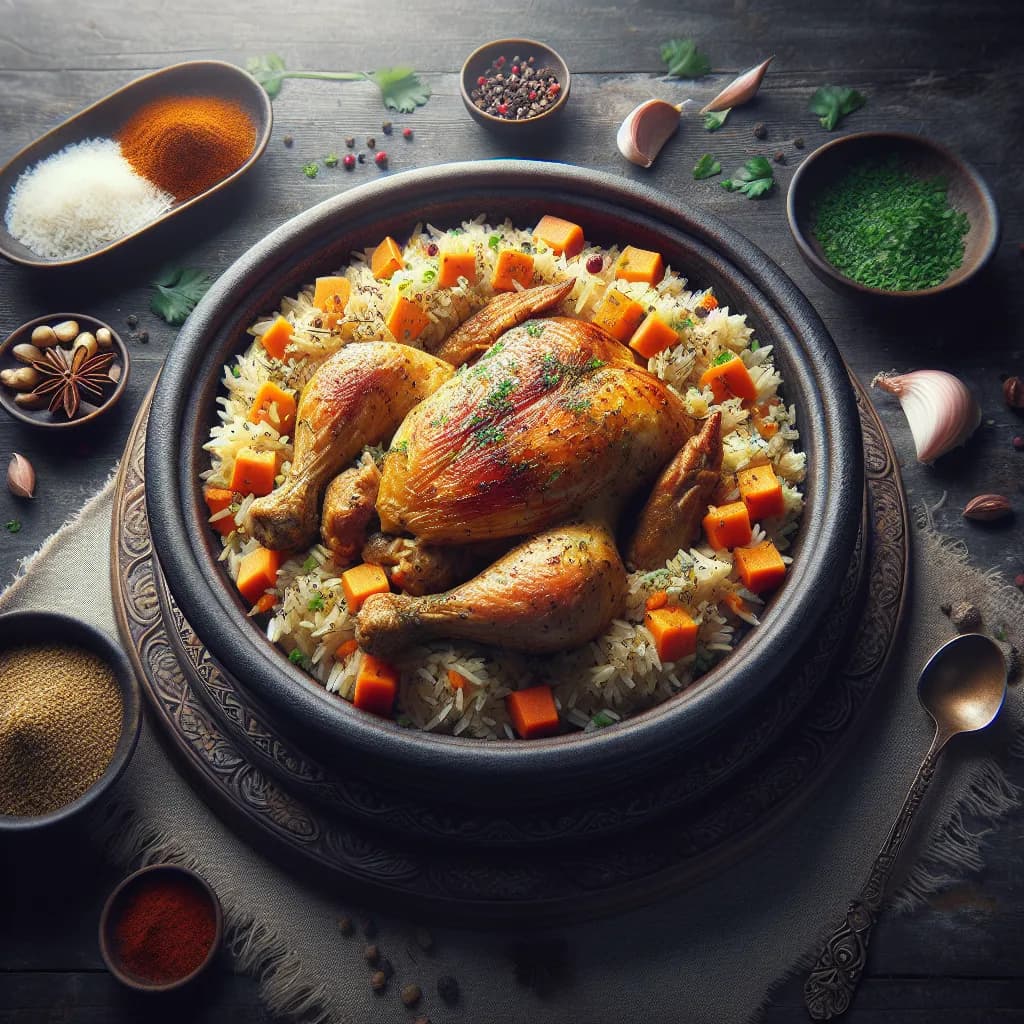 Hähnchen Plov