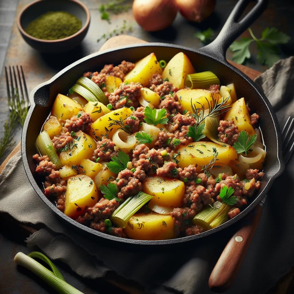 Hackfleisch-Kartoffel-Pfanne