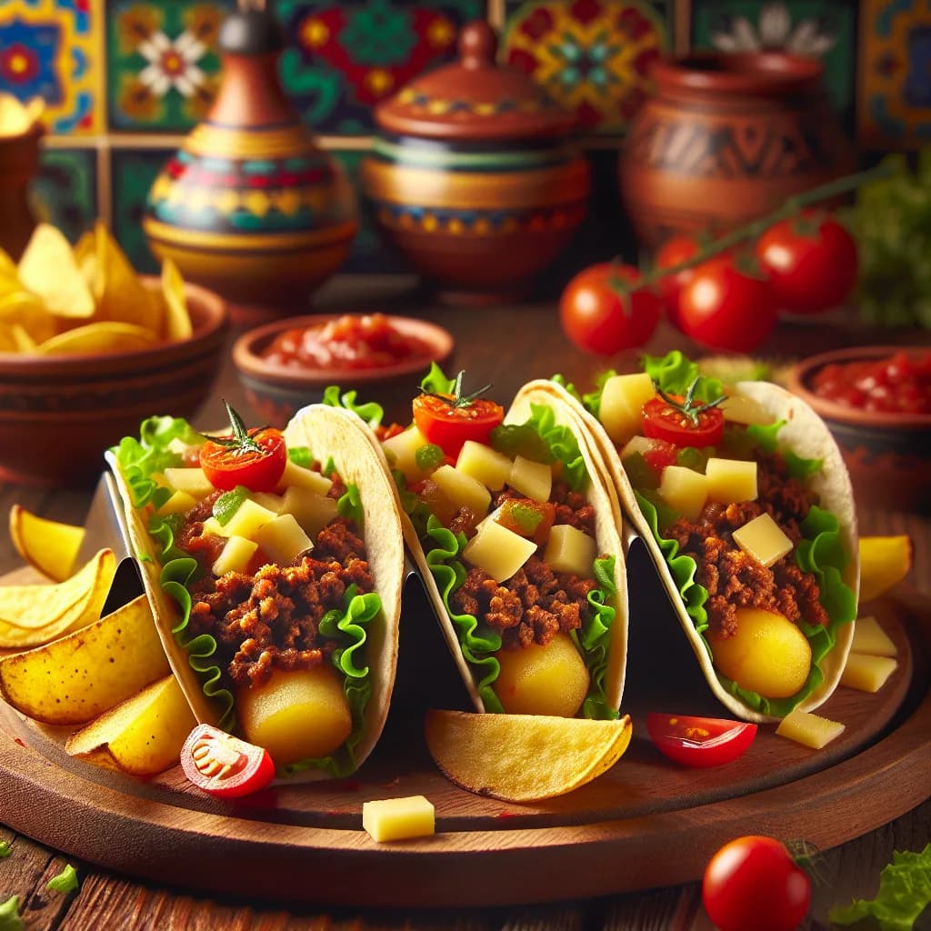 Hackfleisch-Kartoffel-Tacos