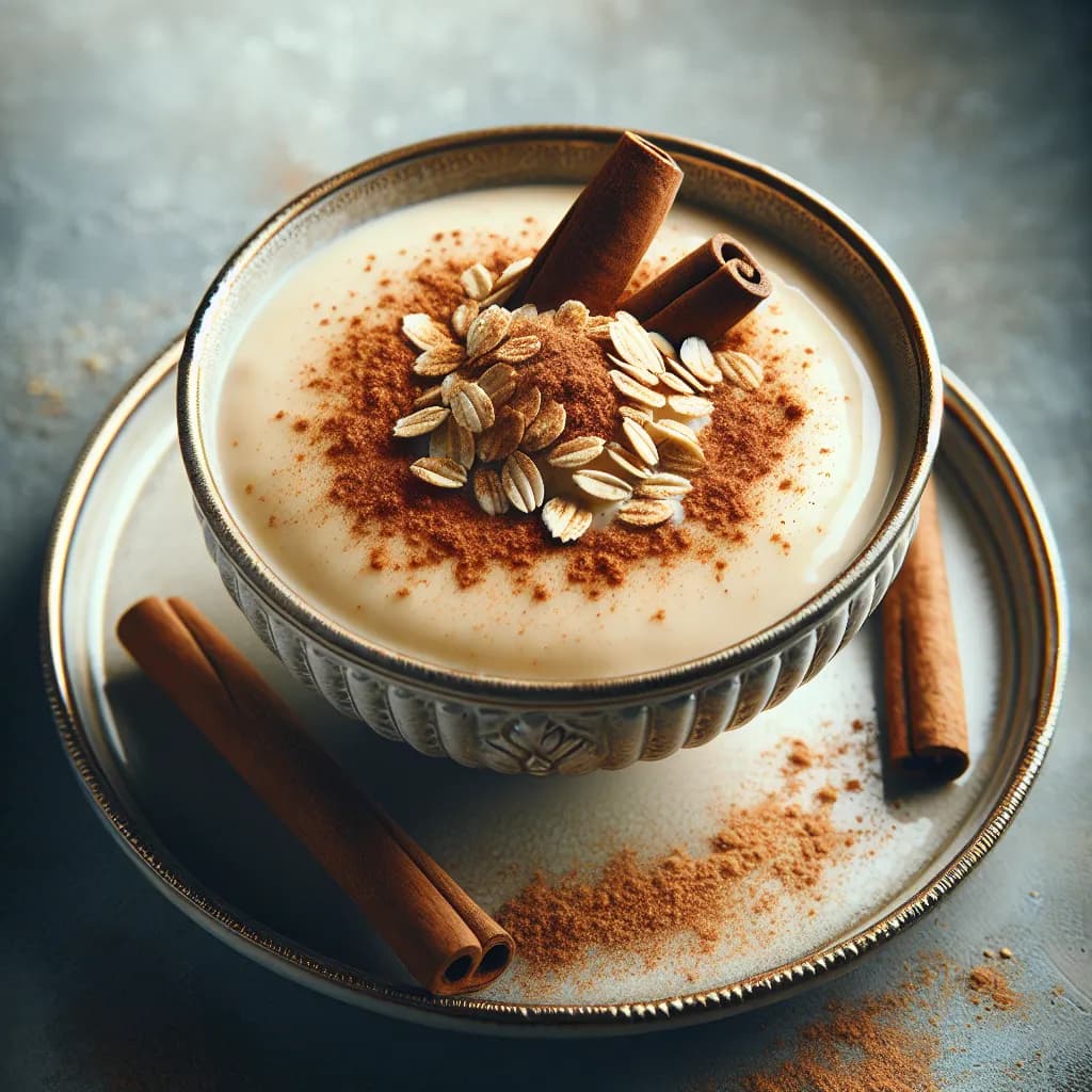 Haferflocken-Zimt-Pudding