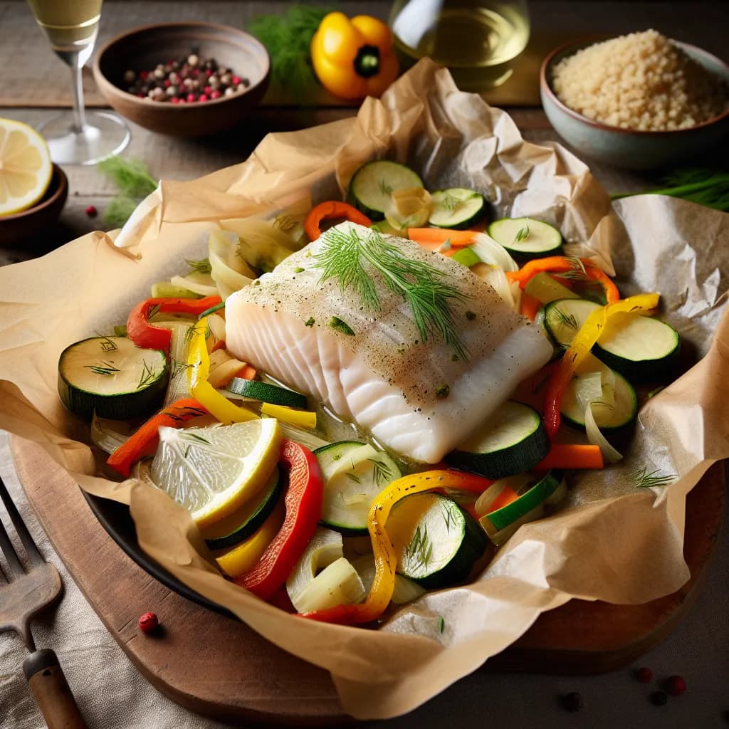 Halibut en Papillote