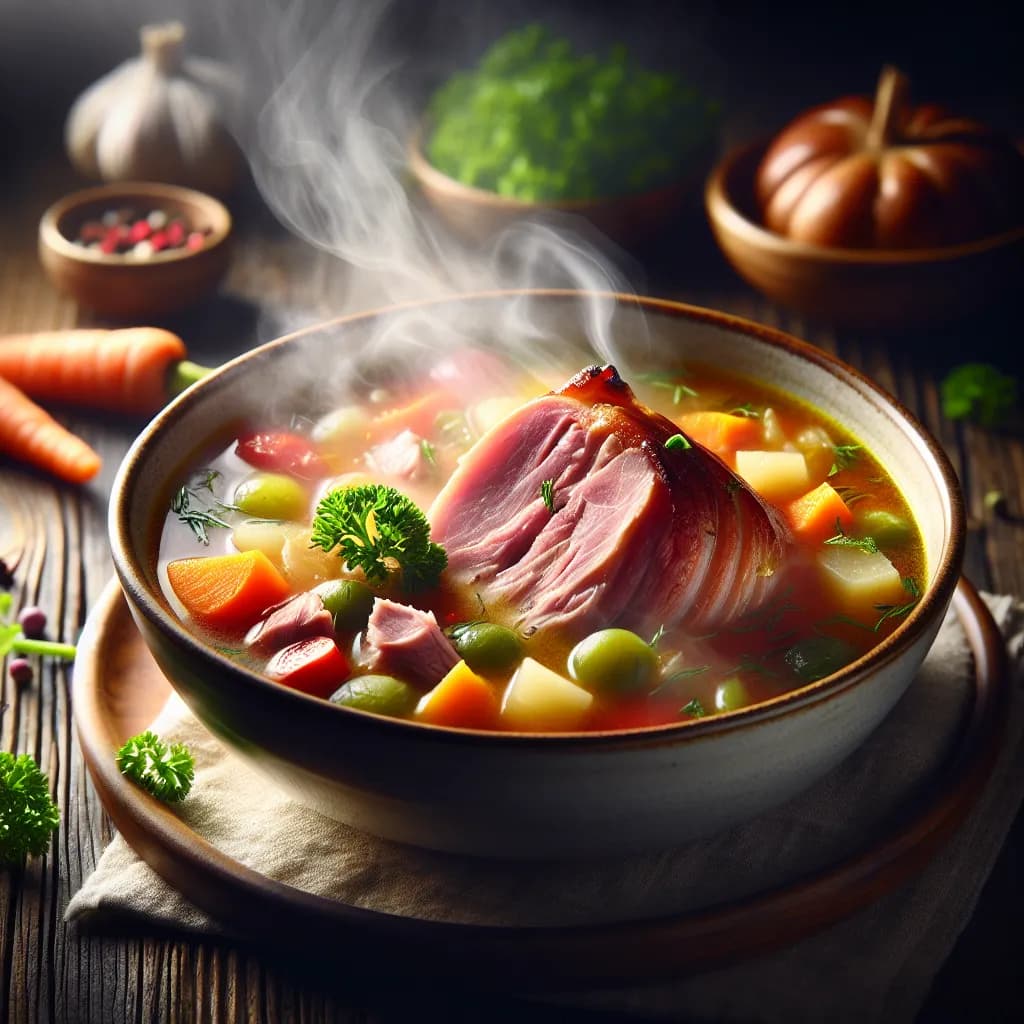 Ham Hock and Vegetable Soup