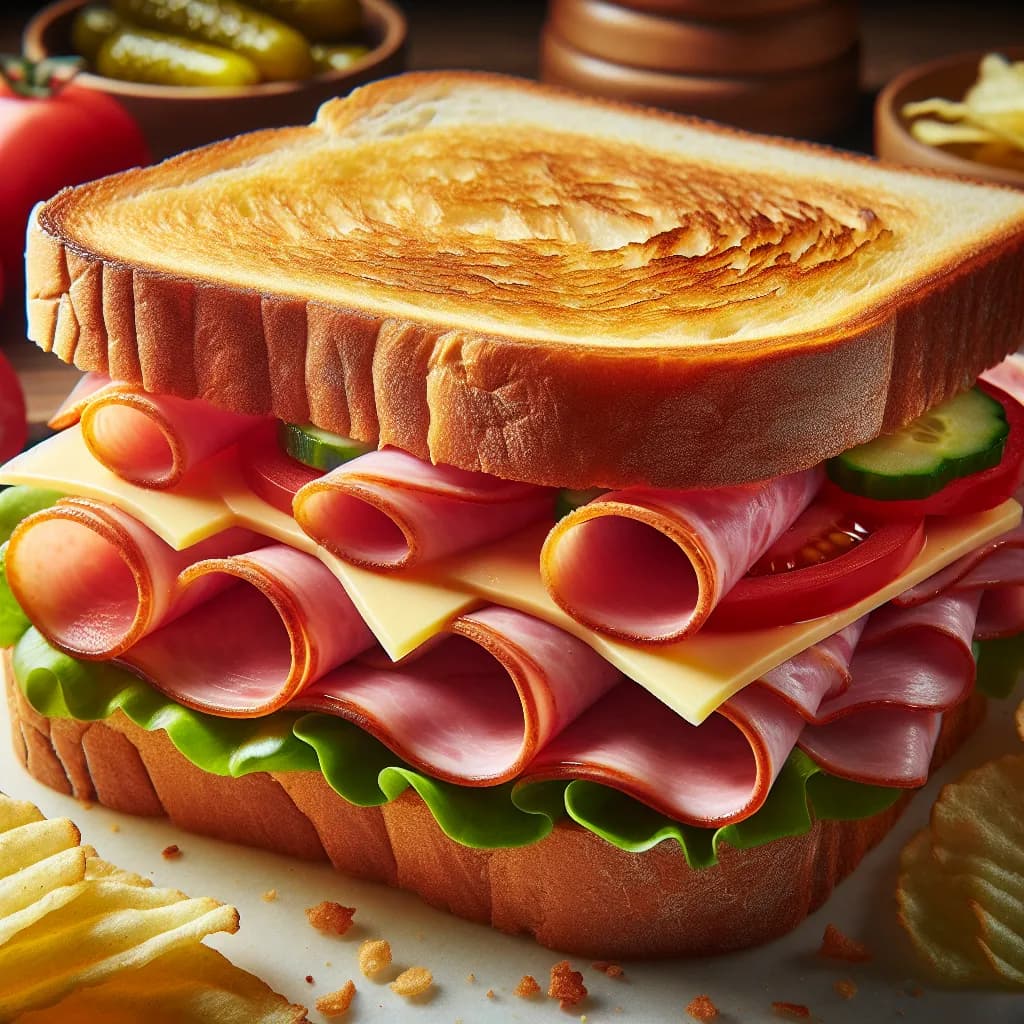 Ham and Cheese Sandwich