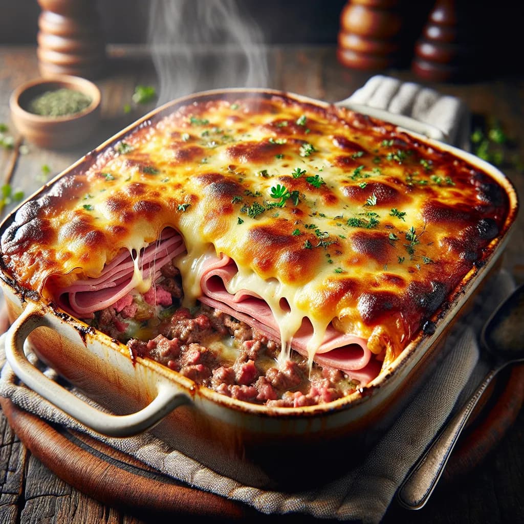 Ham and Hamburger Casserole
