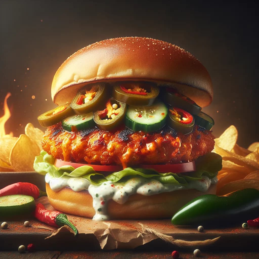Hambúrguer Picante de Frango