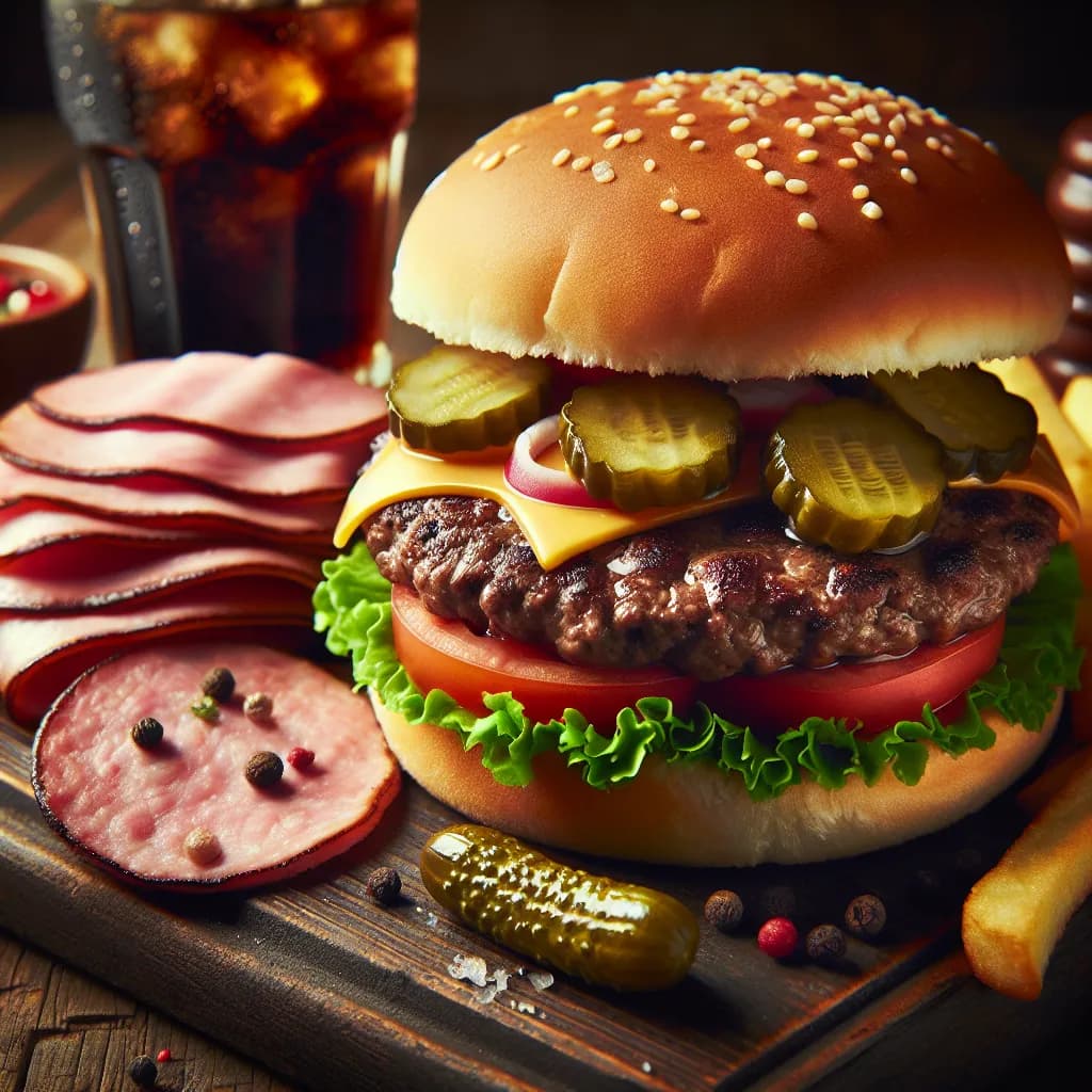 Hamburger and Ham Patties
